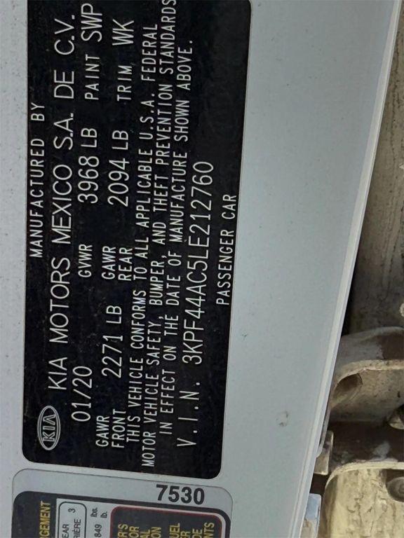 used 2020 Kia Forte car, priced at $15,000