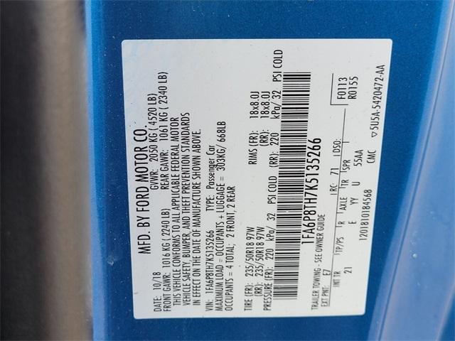 used 2019 Ford Mustang car, priced at $17,850