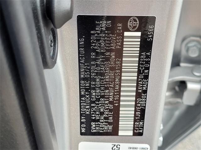 used 2021 Toyota Camry car, priced at $19,400