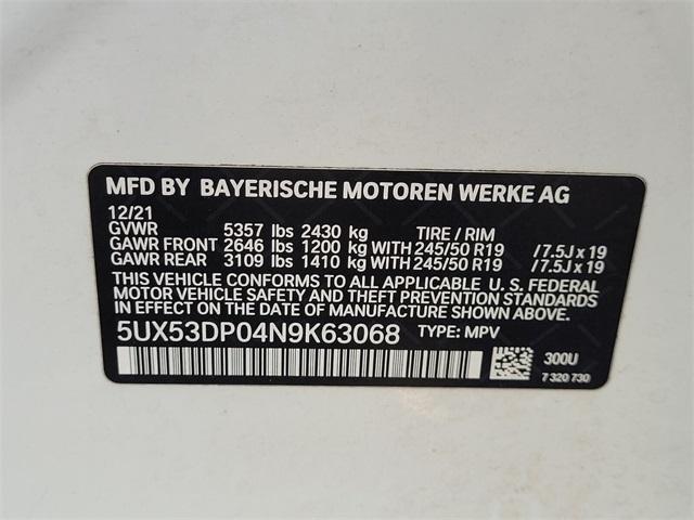 used 2022 BMW X3 car, priced at $26,400