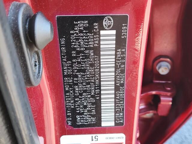 used 2019 Toyota Camry car, priced at $19,285