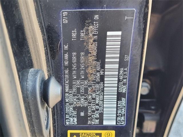 used 2019 Toyota Highlander car, priced at $22,700