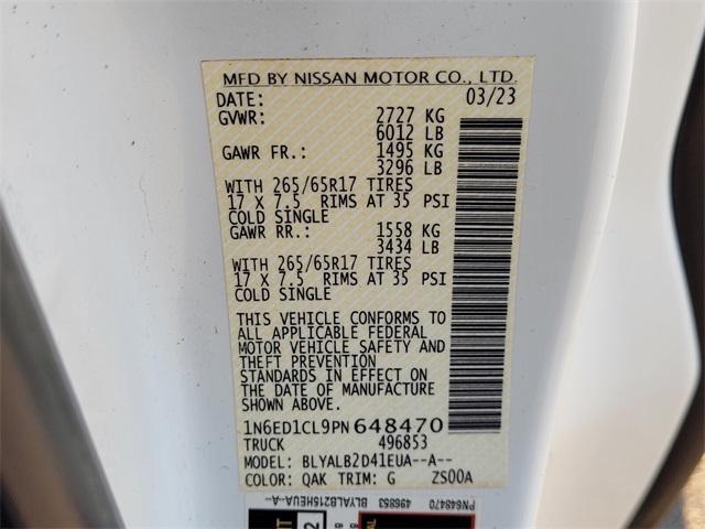 used 2023 Nissan Frontier car, priced at $23,995
