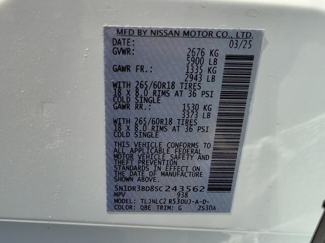 new 2025 Nissan Pathfinder car, priced at $44,737