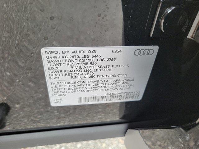 new 2025 Audi Q5 car, priced at $58,085