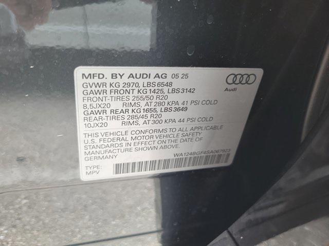 new 2025 Audi Q6 e-tron car, priced at $75,725