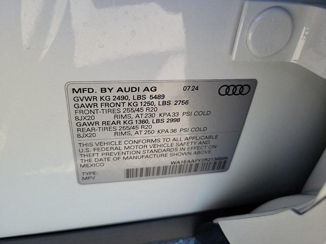 new 2024 Audi Q5 car, priced at $58,090