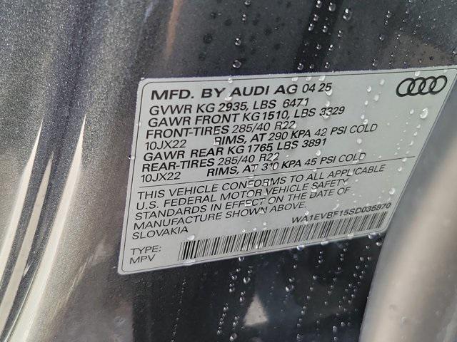 new 2025 Audi Q8 car, priced at $85,820