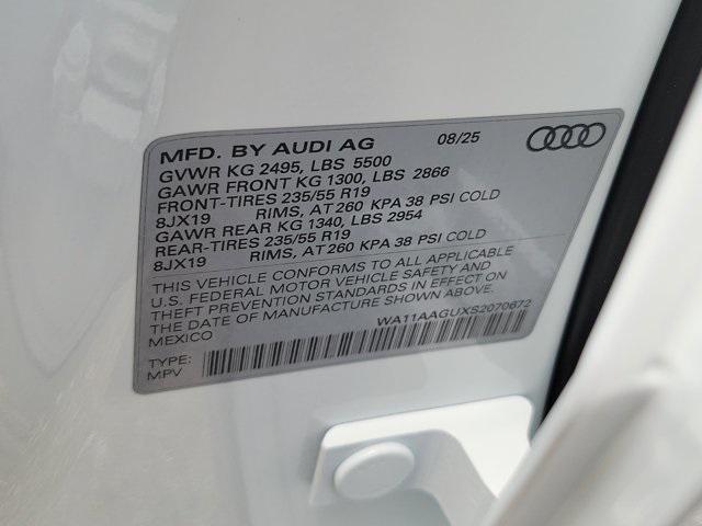 new 2025 Audi Q5 car, priced at $57,065