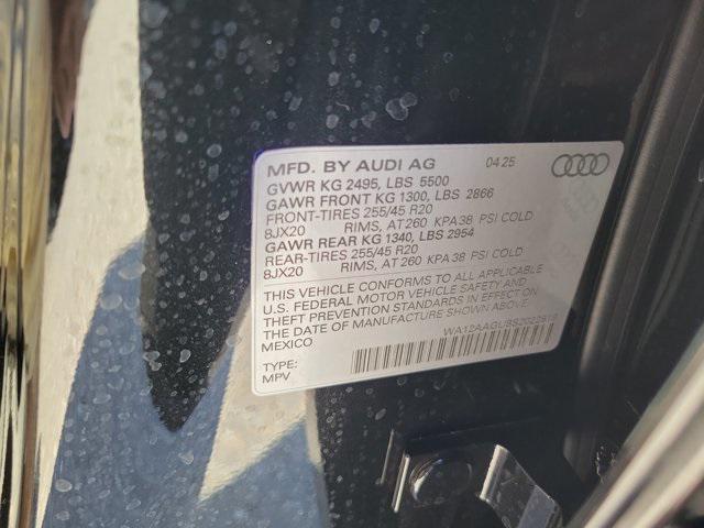 new 2025 Audi Q5 car, priced at $60,975