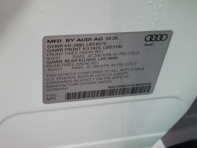new 2025 Audi SQ6 e-tron car, priced at $84,815