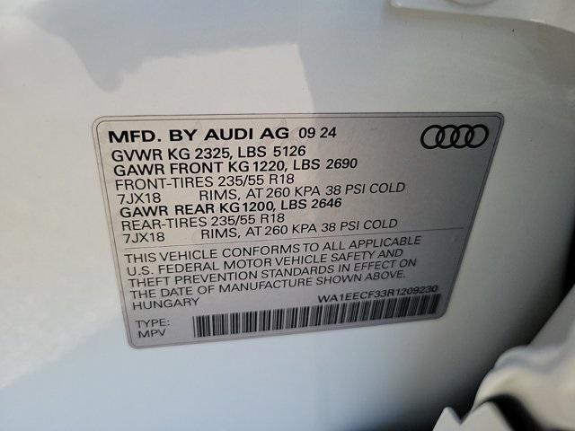 new 2024 Audi Q3 car, priced at $47,425