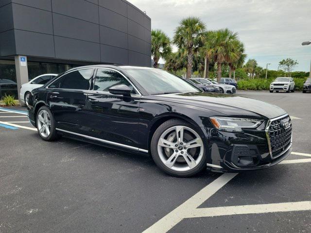 new 2025 Audi A8 car, priced at $100,925