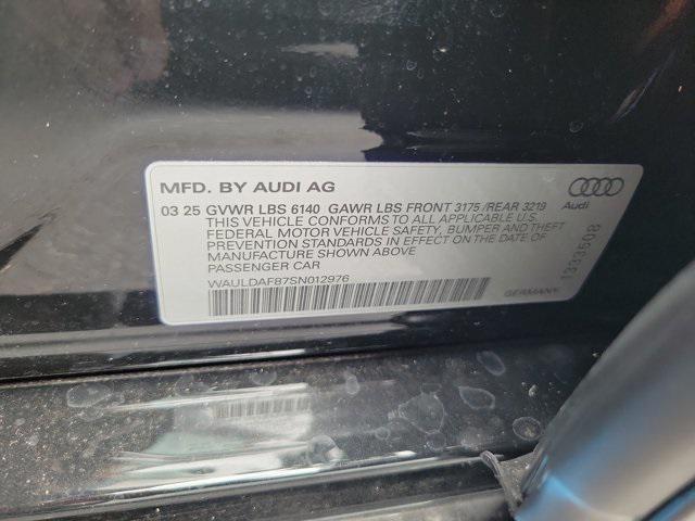 new 2025 Audi A8 car, priced at $100,925