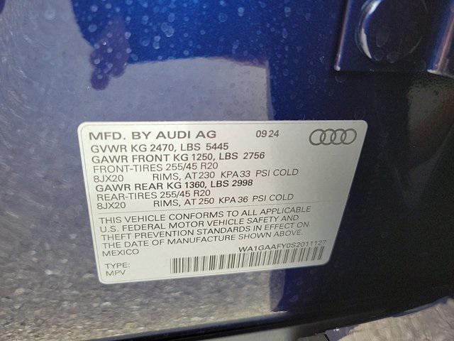 new 2025 Audi Q5 car, priced at $53,850