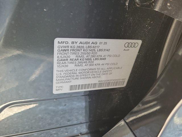 new 2025 Audi Q6 e-tron car, priced at $73,725