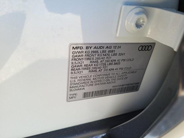 new 2025 Audi Q7 car, priced at $83,750