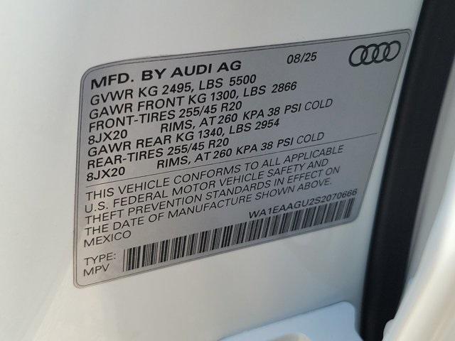 new 2025 Audi Q5 Sportback car, priced at $63,075