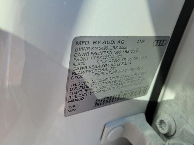new 2025 Audi Q5 car, priced at $61,300