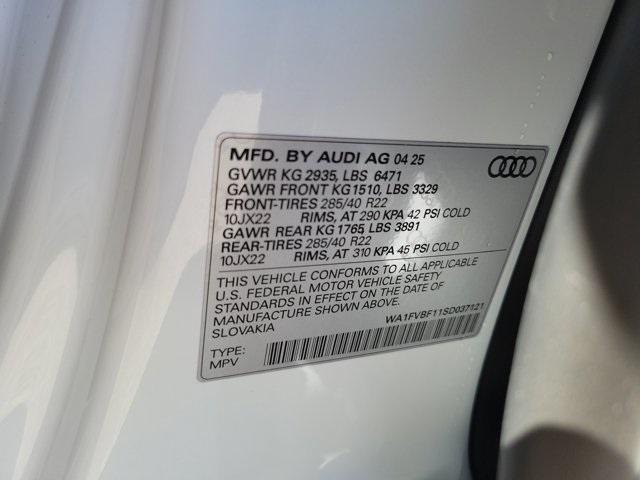 new 2025 Audi Q8 car, priced at $89,215