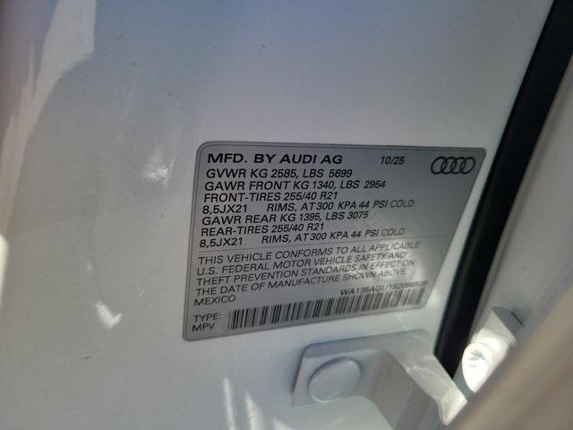 new 2025 Audi SQ5 car, priced at $74,630