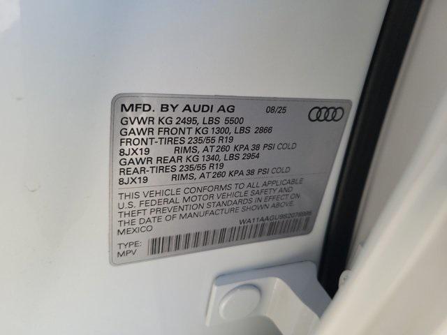 new 2025 Audi Q5 car, priced at $58,100