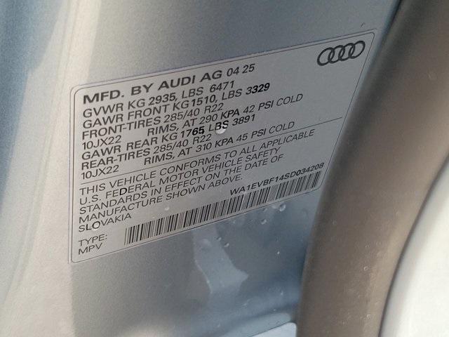 new 2025 Audi Q8 car, priced at $86,570