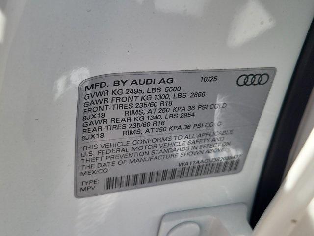 new 2025 Audi Q5 car, priced at $56,705