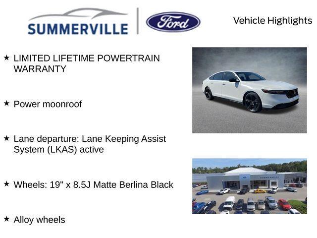 used 2023 Honda Accord Hybrid car, priced at $27,500