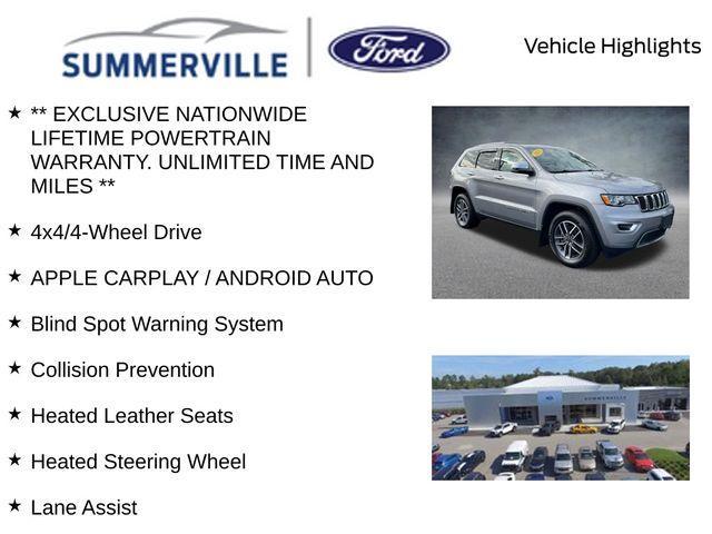 used 2021 Jeep Grand Cherokee car, priced at $23,500