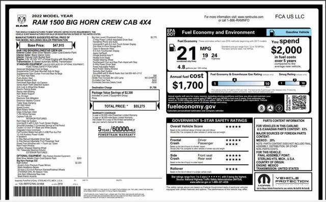 used 2022 Ram 1500 car, priced at $34,256