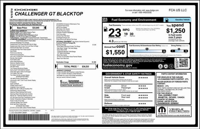 used 2022 Dodge Challenger car, priced at $24,987