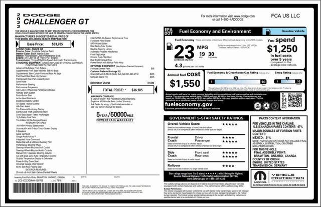 used 2022 Dodge Challenger car, priced at $23,174