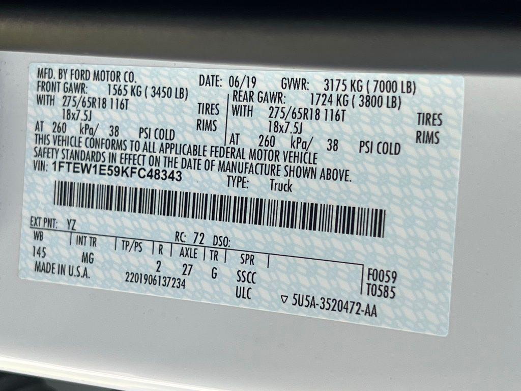 used 2019 Ford F-150 car