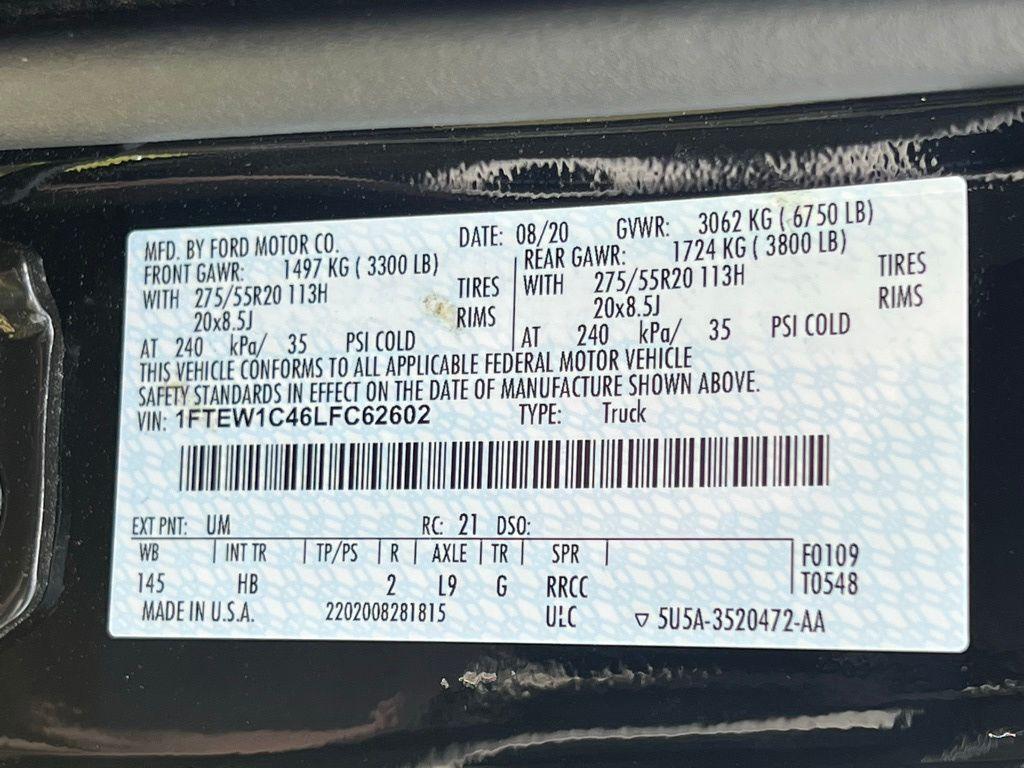used 2020 Ford F-150 car, priced at $33,986