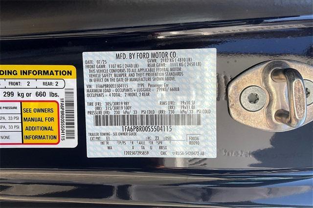 new 2025 Ford Mustang car, priced at $81,450