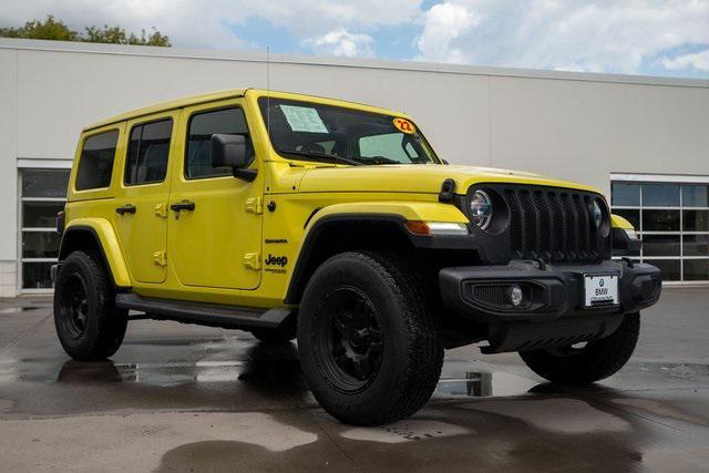 used 2022 Jeep Wrangler Unlimited car, priced at $34,958