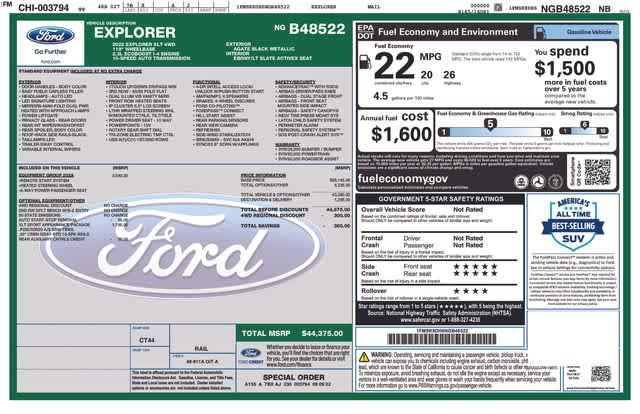 used 2022 Ford Explorer car, priced at $30,997