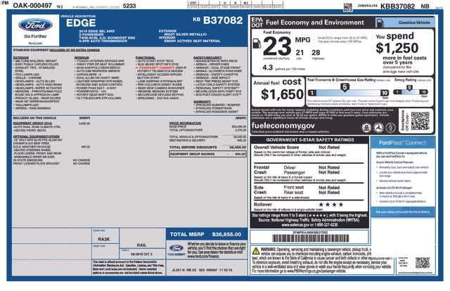 used 2019 Ford Edge car, priced at $15,997