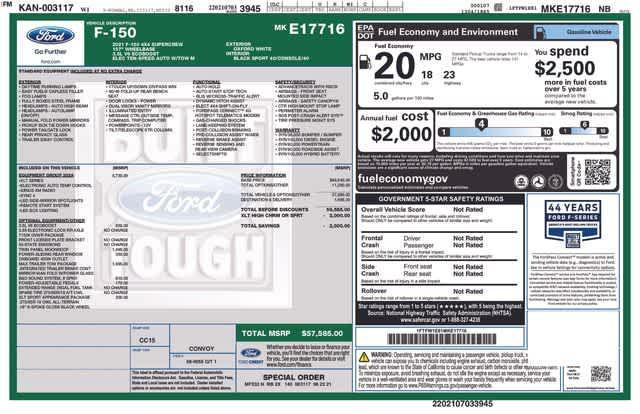 used 2021 Ford F-150 car, priced at $23,997