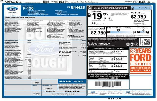 used 2015 Ford F-150 car, priced at $17,917