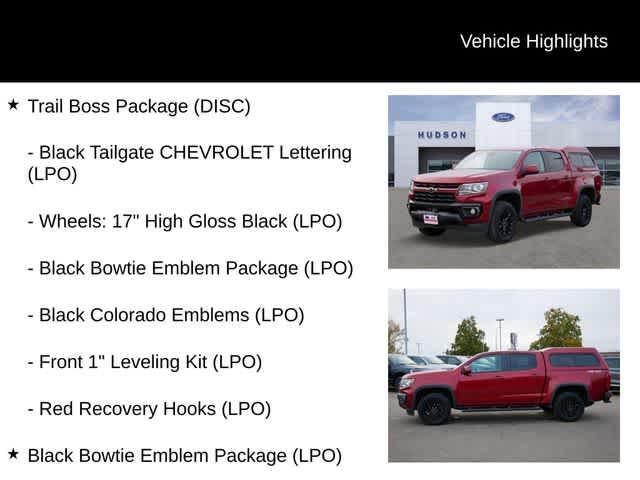used 2022 Chevrolet Colorado car, priced at $24,177
