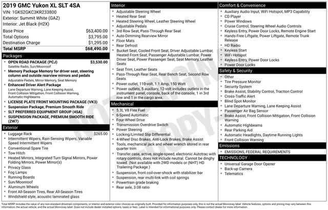 used 2019 GMC Yukon XL car, priced at $24,997