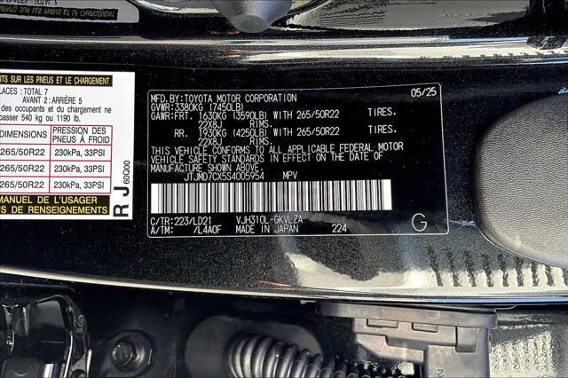 new 2025 Lexus LX 700h car, priced at $120,610