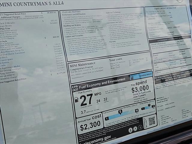 new 2026 MINI Countryman car, priced at $42,875