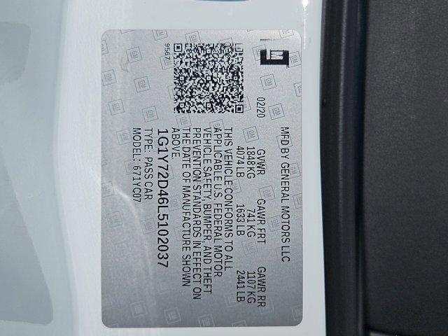 used 2020 Chevrolet Corvette car, priced at $61,992