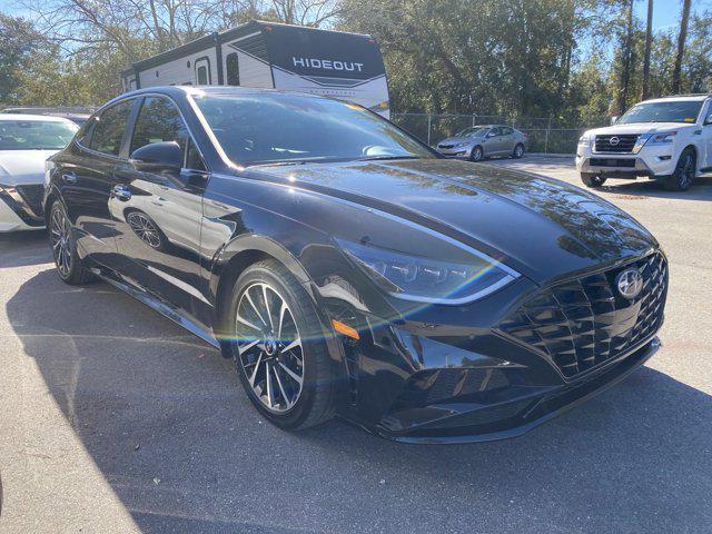 used 2021 Hyundai Sonata car, priced at $19,688