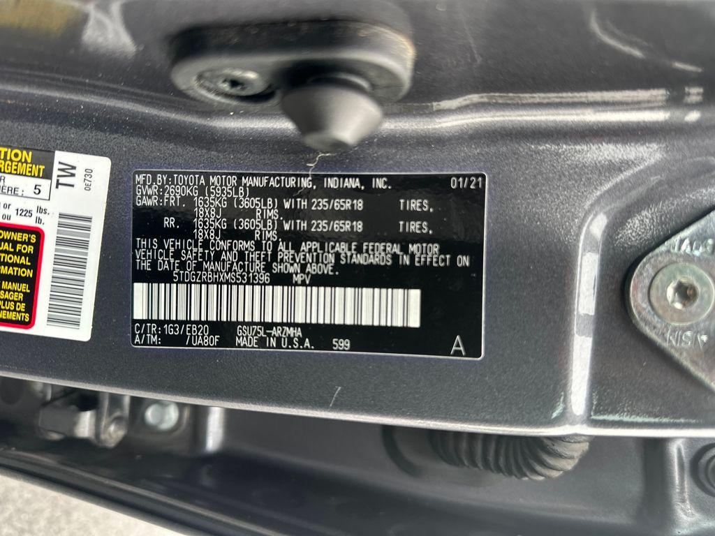 used 2021 Toyota Highlander car, priced at $27,988