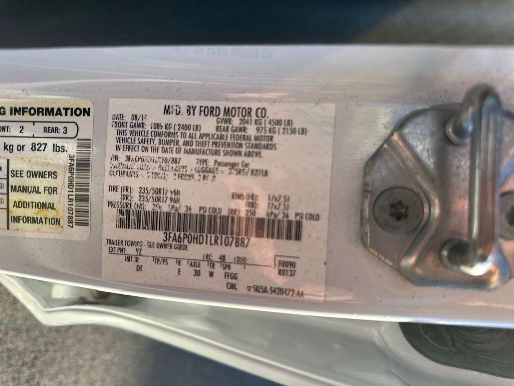 used 2020 Ford Fusion car, priced at $12,988