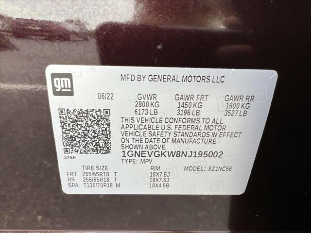 used 2022 Chevrolet Traverse car, priced at $28,599